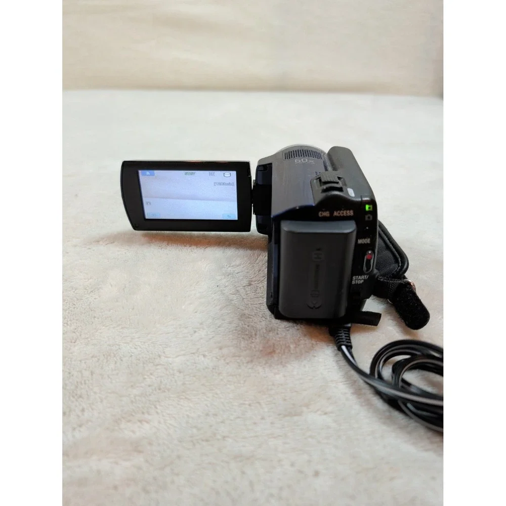 Sony Handycam DCR-SR47 Blue 60GB HDD Camcorder 60x Optical Zoom‎ Carl Zeiss Lens